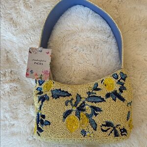 Embellished Beaded lemon Women's Bag